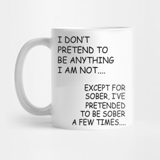 Sober B/W Mug